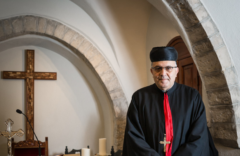  Portrait of Most Rev. Moussa el-Hage, Archbishop of the Maronite Archeparchy of Haifa and the Holy Land in Jerusalem on February 4th, 2017 (credit: SEBI BERENS/FLASH90)
