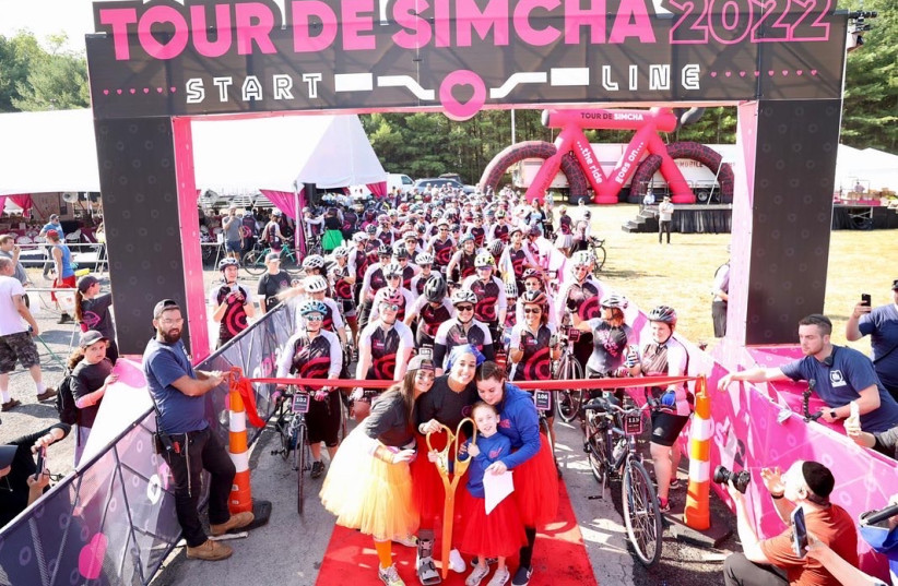  Chai Lifeline’s Tour de Simcha fundraising bike ride (photo credit: Lenny Groysman)
