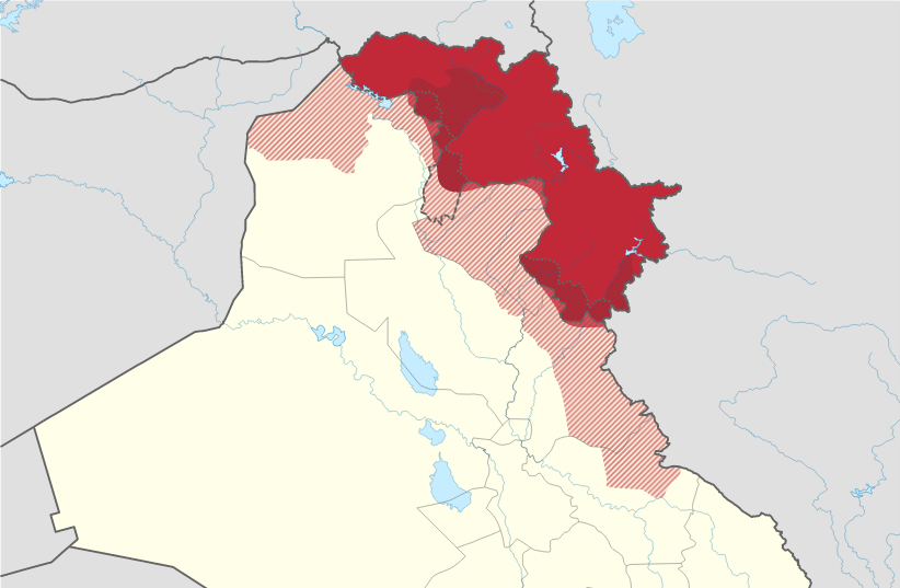 Iraqi Kurdistan (credit: Spesh531/TUBS/CC BY-SA 3.0/(https://creativecommons.org/licenses/by-sa/3.0)/VIA WIKIMEDIA COMMONS)
