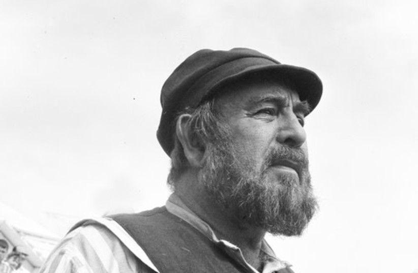 Shmuel Rodensky as Tevye, 1967. The Dan Hadani Collection, The Pritzker Family National Photography Collection at the National Library of Israel (credit: DAN HADANI)