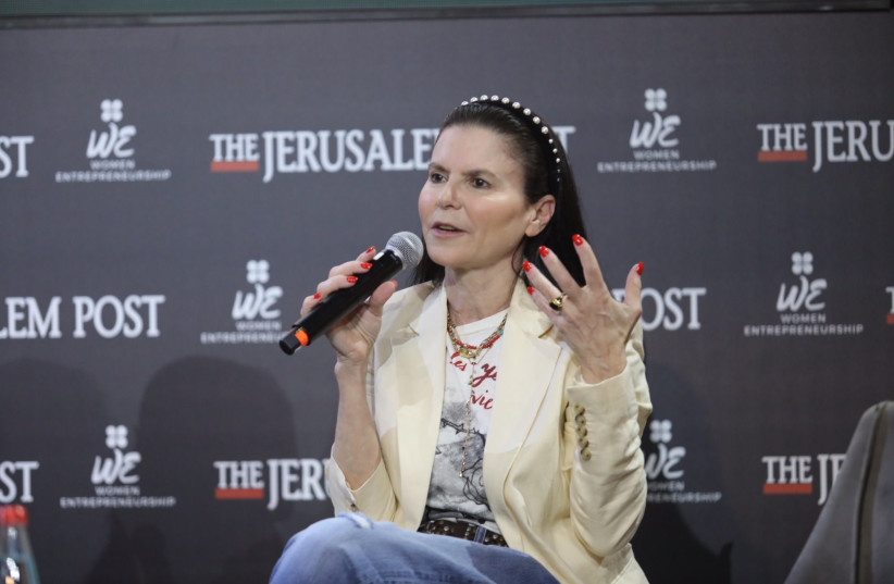Ofra Strauss, chairperson of the Strauss Group at The Jerusalem Post WE conference, July 27, 2022. (photo credit: MARC ISRAEL SELLEM/THE JERUSALEM POST)