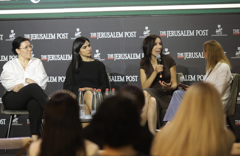  From left: Michal Ziso, CEO, ZISO; Shirel Oded, Digital, E-commerce & Marketing Director, Estee lauder Companies, Israel; and Dr. Liraz Margalit  Digital Psychologist Co- founder, Topicx (photo credit: MARC ISRAEL SELLEM)