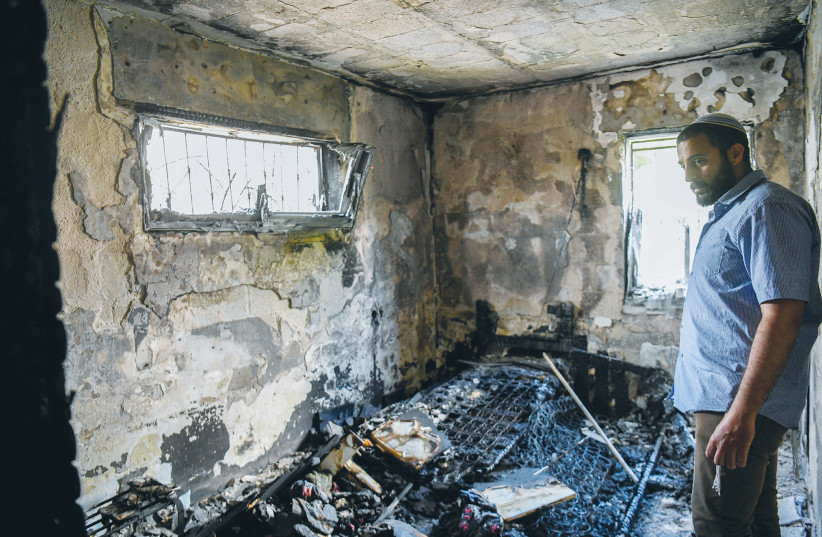  A JEWISH home in Lod is badly damaged during Arab rioting, May 2021.  (photo credit: FLASH90)