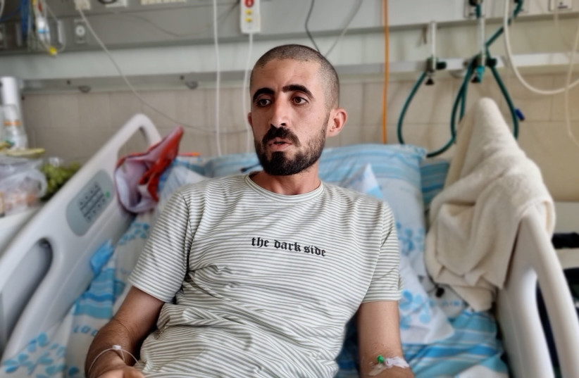  Adel Hanaisha, resident of Nablus, after his procedure at Rambam Medical Center (photo credit: RAMBAM MEDICAL CENTER)