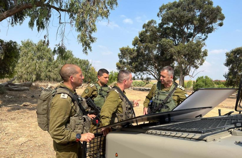 IDF Chief of Staff to visit Gaza Division as tensions remain high. (credit: IDF SPOKESPERSON'S UNIT)