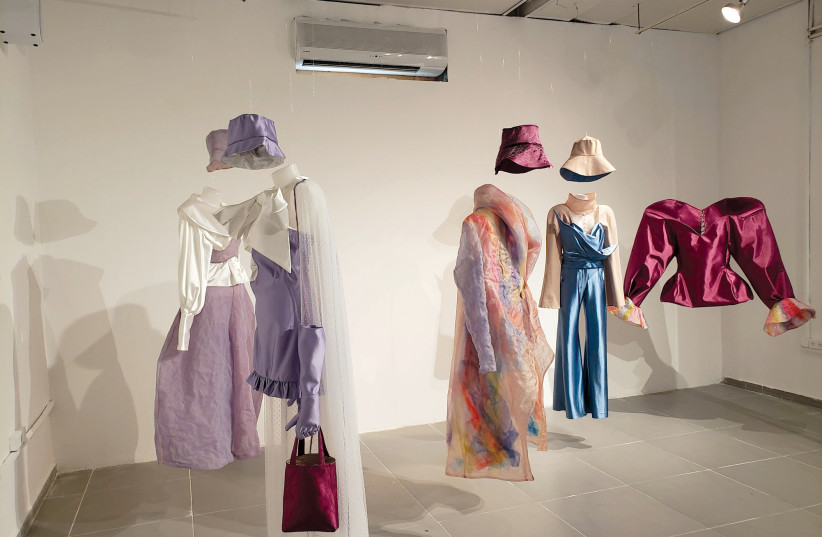  EVETTE HAMMOUD’S collection, ‘A Picture from the Road,’on display at the exhibition. (credit: Maya Zanger-Nadis)
