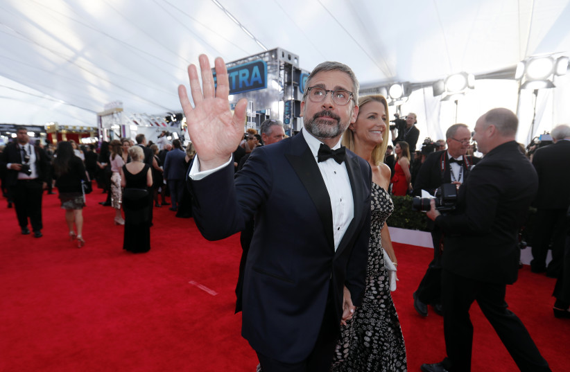 Steve and Nancy Carrell at the 24th Screen Actors Guild Awards (credit: REUTERS/MIKE BLAKE)