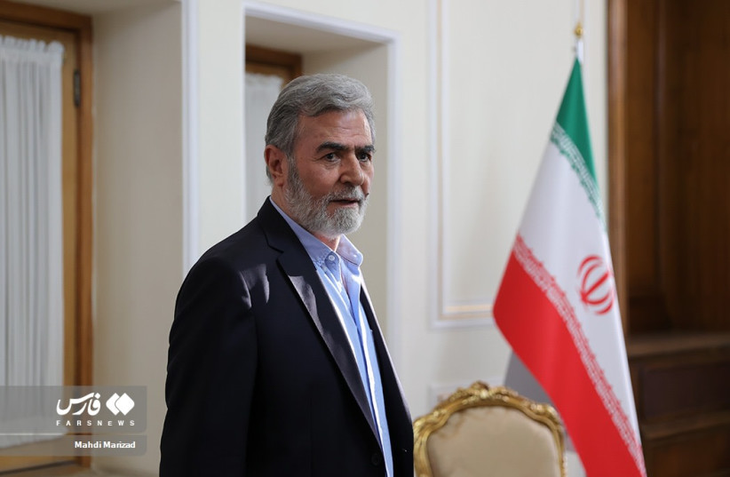 Palestinian Islamic Jihad Secretary-General Ziyad al-Nakhala in Tehran, August 2022 (photo credit: Mahdi Marizad/Fars News Agency)