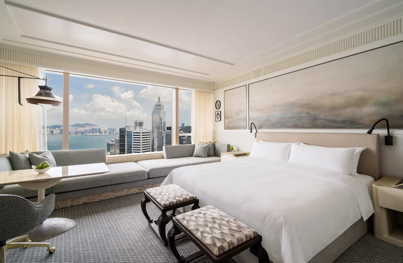  Illustrative image of a hotel room. (credit: AMERICAN EXPRESS)