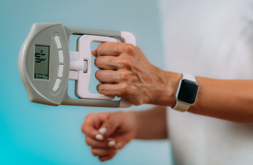 Hand Dynamometers are used to test grip strength (credit: INGIMAGE PHOTOS)