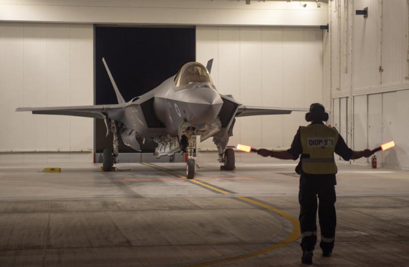 An Israeli Air Force F-35 during Operation Breaking Dawn, August 2022 (credit: IDF SPOKESPERSON'S UNIT)