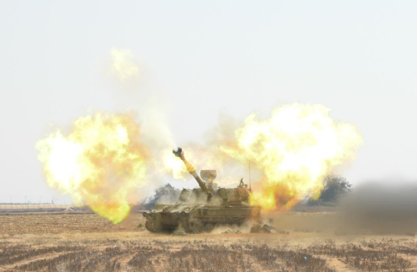  IDF strikes Gaza during Operation Breaking Dawn, August 2022 (credit: IDF SPOKESPERSON'S UNIT)