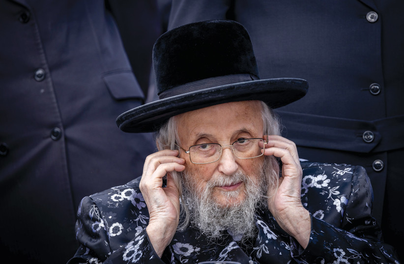  Rabbi Yitzchok Tuvia Weiss. (credit: YONATAN SINDEL/FLASH90)