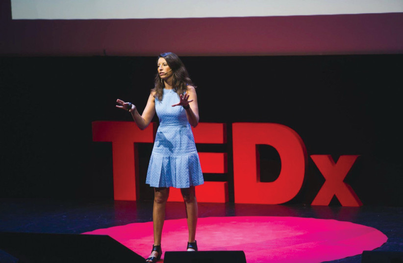  At a 2018 TEDx event in Jaffa, ‘The Food We Don’t See.’ (photo credit: KARIN MAGEN)