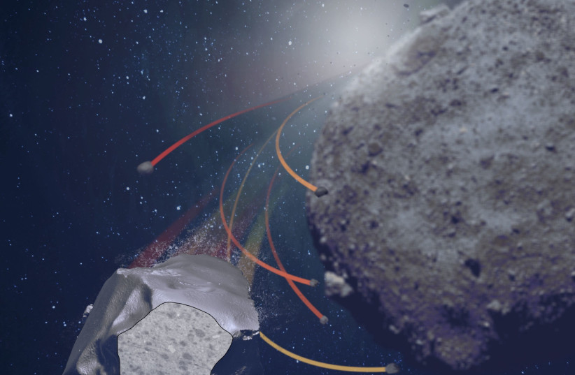 An asteroid was "shooting off" swarms of marble-sized rocks (photo credit: The Field Museum)