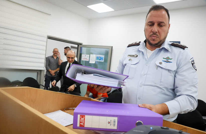  Gilboa prison commander Freddy Ben Sheetrit arrives for his testimony at the government inspection committee for the incident of the escape of the security prisoners from the Gilboa prison, in Modi'in, July 31, 2022 (credit: FLASH90)