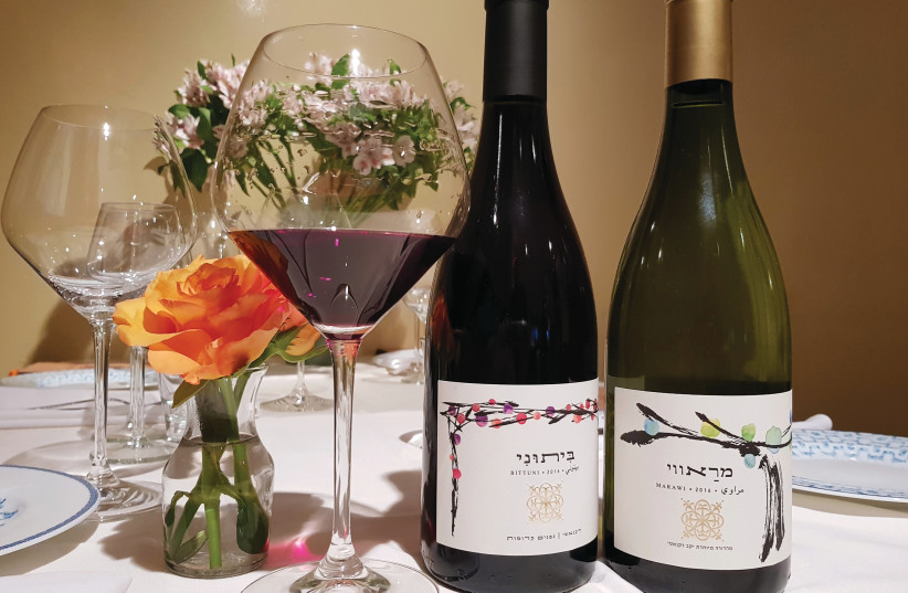  MARAWI AND Bittuni, made from local varieties, grown by Palestinians and made by Israelis. (credit: Recanati Winery)
