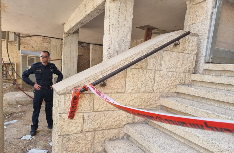  A man is his 20s was arrested on suspicion of trying to murder his nephew in Jerusalem (photo credit: POLICE SPOKESPERSON'S UNIT)