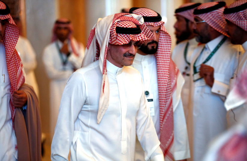  Saudi Arabian billionaire Prince Alwaleed bin Talal attends the investment conference in Riyadh, Saudi Arabia October 23, 2018. (photo credit: REUTERS/FAISAL AL NASSER)