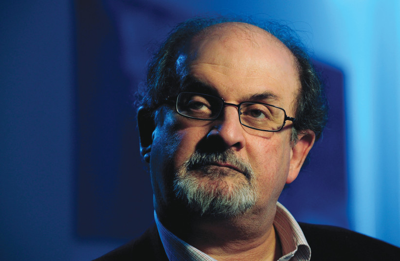  AUTHOR SALMAN RUSHDIE is interviewed in London in 2008.  (credit: DYLAN MARTINEZ/REUTERS)