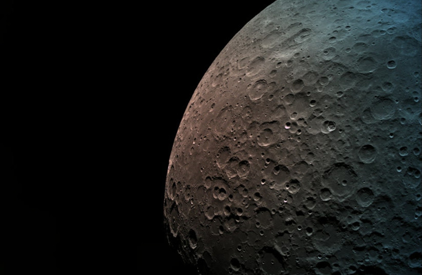 The Moon, as seen from a distance of 500km (credit: BERESHEET)