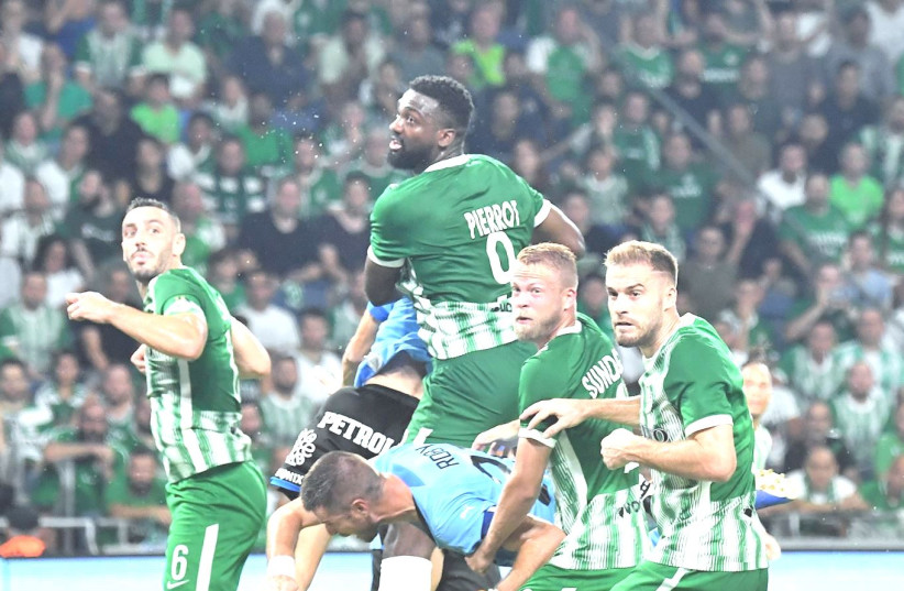  MACCABI HAIFA will need all hands on deck for its Champions League Play-Off showdown against Red Star Belgrade, with the first leg kicking off tonight in Israel. (photo credit: MACCABI HAIFA)