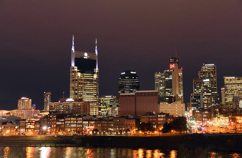  General overall view of the downtown Nashville skyline and Cumberland River.  (photo credit: KIRBY LEE-USA TODAY SPORTS)