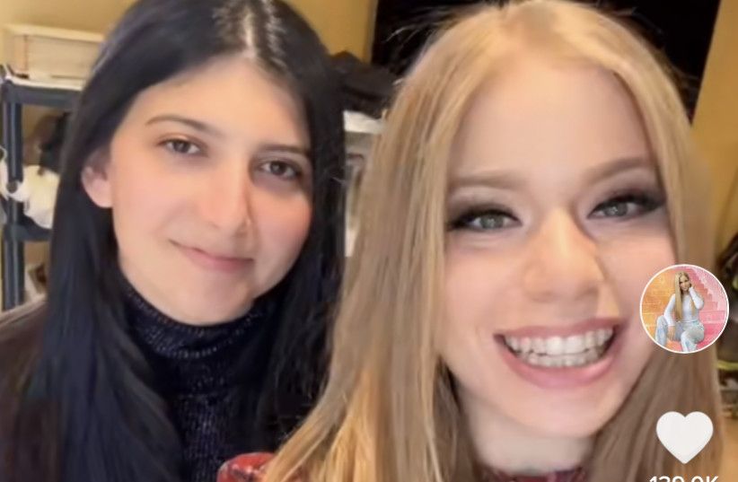  SARAH HASKELL (@thatrelatableJew) and her future sister-in-law on her TikTok account. (credit: TIKTOK)