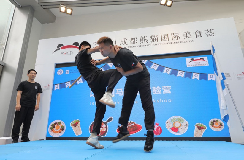 Israeli martial arts - 'Krav Maga' lesson (credit: Embassy of Israel in China)