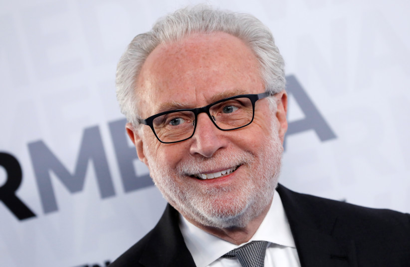 CNN television news anchor Wolf Blitzer poses as he arrives at the WarnerMedia Upfront event in New York City, New York, US, May 15, 2019. (credit: REUTERS/MIKE SEGAR)