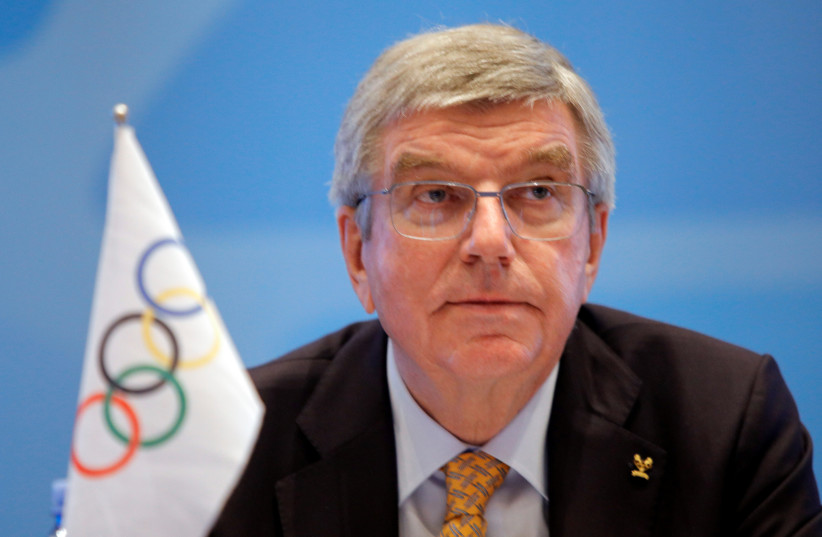  President of the International Olympic Committee Thomas Bach attends the 51st General Assembly in Skopje, North Macedonia, June 10, 2022 (credit: REUTERS/OGNEN TEOFILOVSKI)