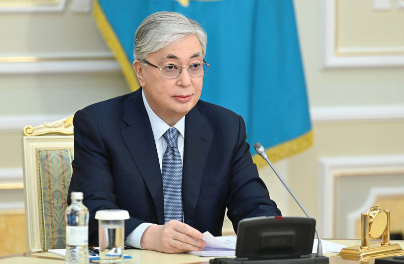  KAZAKH PRESIDENT Kassym-Jomart Tokayev started up his nuclear disarmament campaign long ago, says the writer.  (photo credit: OFFICIAL WEBSITE OF THE PRESIDENT OF KAZAKHSTAN/REUTERS)