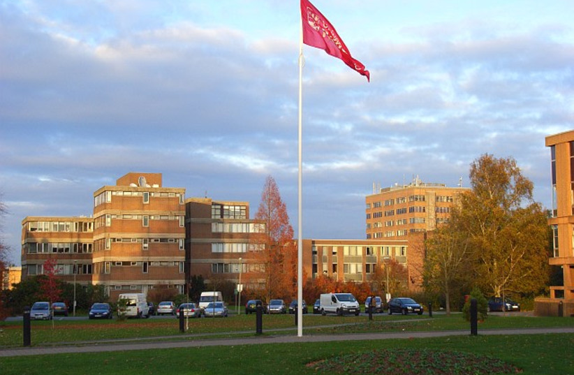  This is the university's main Whiteknights campus. The principal building to be seen is the HumSS building, with a sliver of University admin building visible to the right. (credit: ANDREW SMITH via WIKIMEDIA COMMONS)