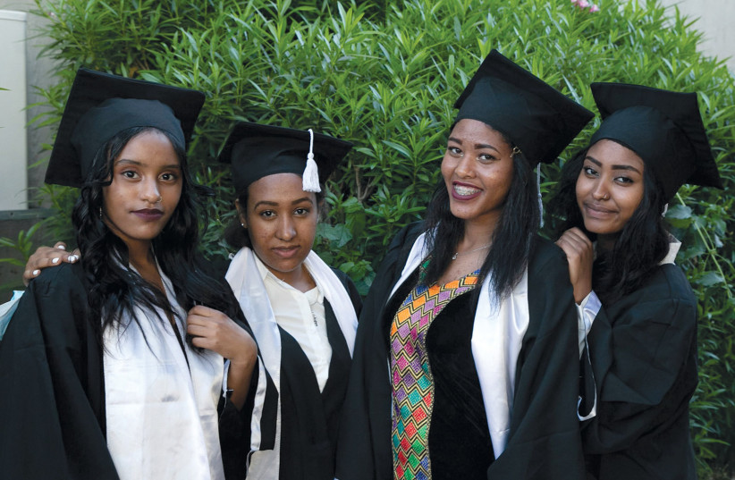  AMONG THE students who graduate from the Emunah high schools are girls from the Ethiopian Israeli community. (photo credit: Courtesy Emunah)