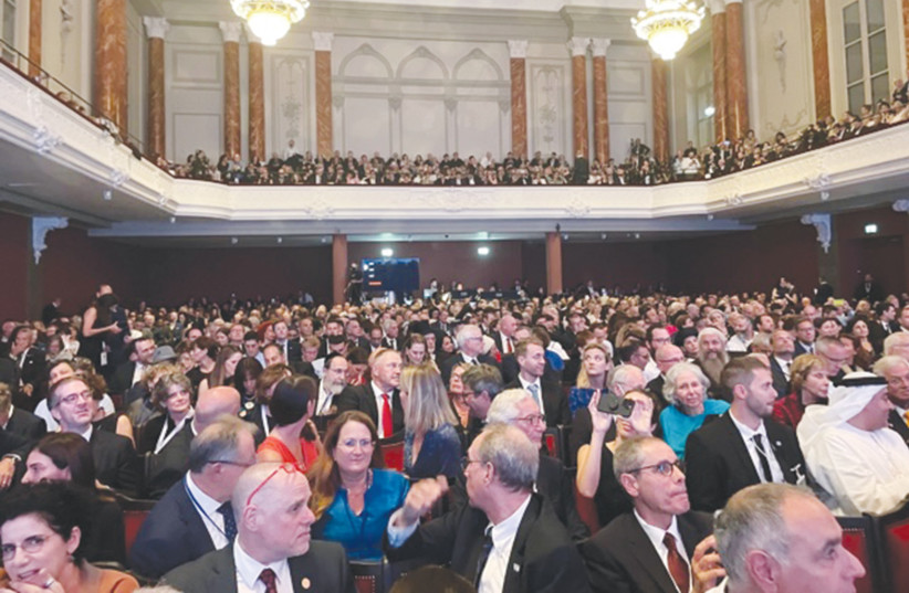  THE GREAT hall of the refurbished Stadtcasino Basel was full of Zionists last week. (photo credit: Charles O. Kaufman)