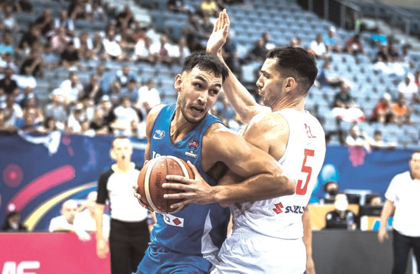  Picture of Israel's Nimrod Levi vs Poland. (photo credit: FIBA/COURTESY)