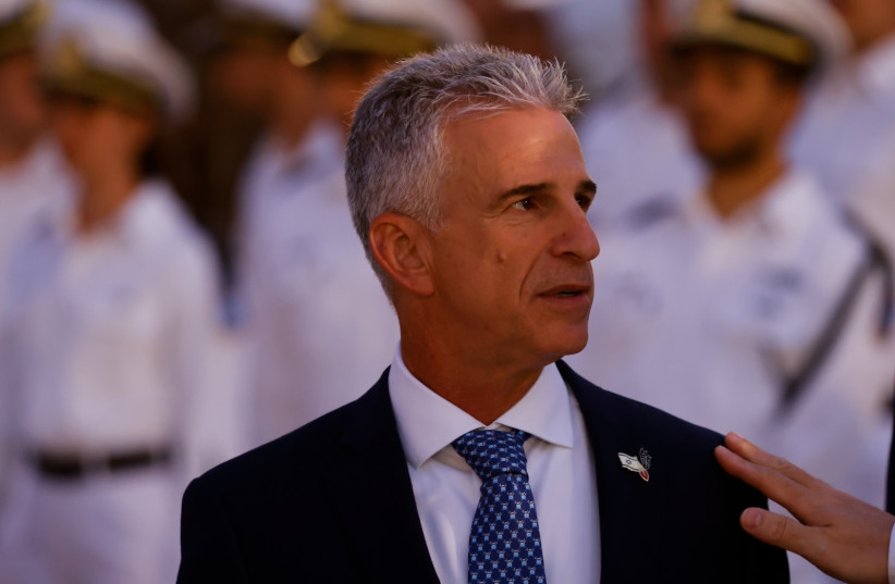  Mossad chief David Barnea attends a ceremony marking Remembrance Day for Israel's fallen soldiers and victims of terror, at the Western Wall in Jerusalem's Old City, on May 3, 2022. (credit: OLIVIER FITOUSSI/FLASH90)