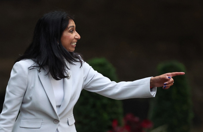  Suella Braverman arrives at Number 10 Downing Street, in London, Britain September 6, 2022. (photo credit: REUTERS/PHIL NOBLE)