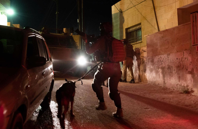  Security forces arrest 25 throughout the West Bank (credit: IDF SPOKESMAN’S UNIT)