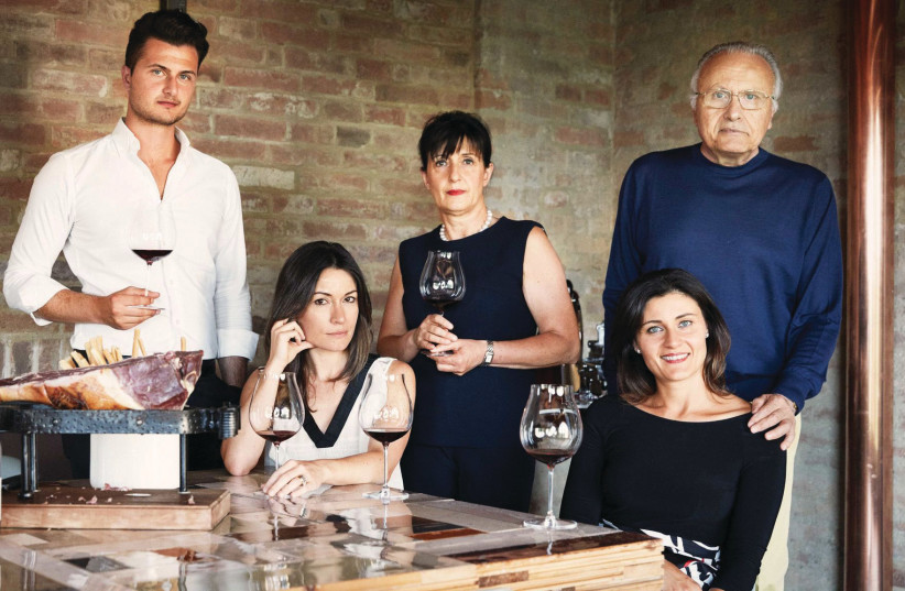  THE GREAT Angelo Gaja with his family. They run their wineries and their distribution business in Italy. (credit: Gaja)