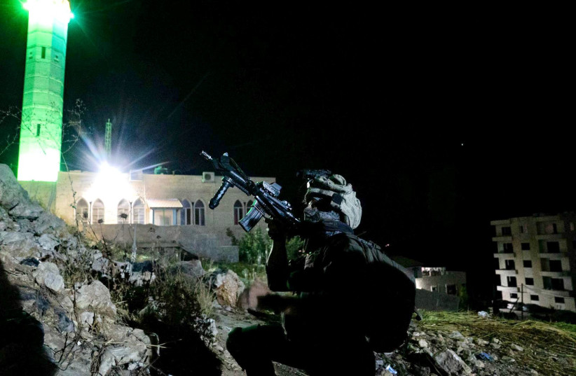  IDF soldiers operate in the West Bank as part of Operation Break the Wave, September 2022 (credit: IDF SPOKESPERSON'S UNIT)