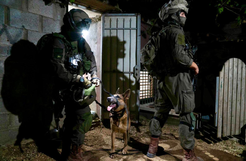 IDF soldiers operate in the West Bank as part of Operation Break the Wave, September 2022 (photo credit: IDF SPOKESPERSON'S UNIT)