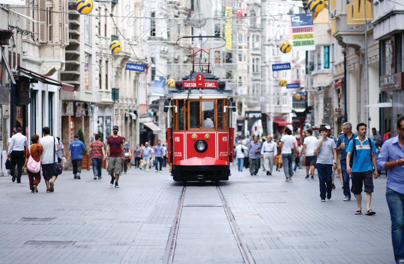  A street view in Istanbul (credit: NERIA BARR)