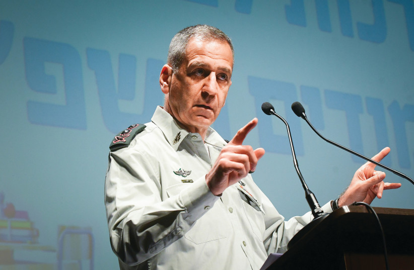  IDF Chief of Staff Lt.-Gen. Aviv Kohavi: ‘Our goal is zero attacks, and we will continue to do everything we can to stop this wave of terrorism.’ (photo credit: AVSHALOM SASSONI/FLASH90)
