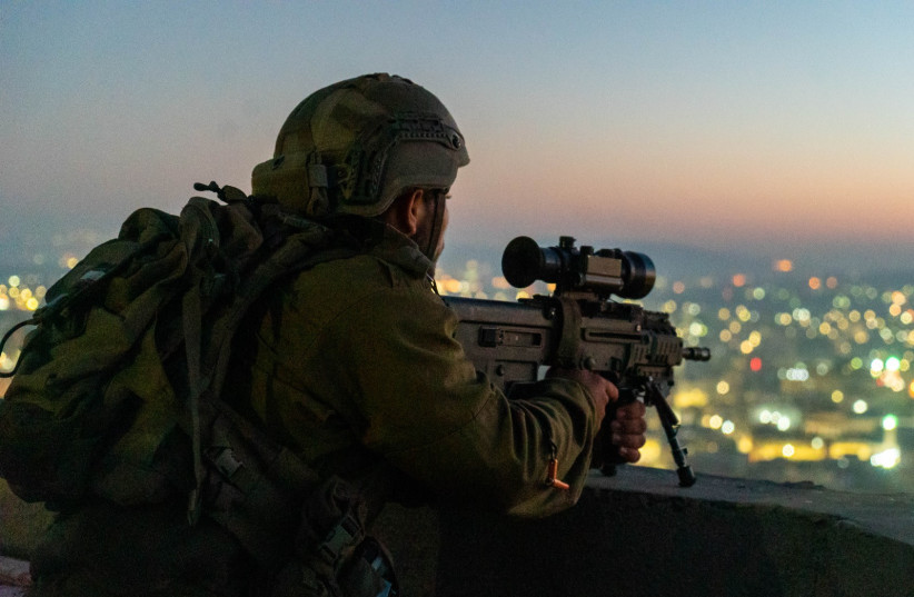  Israeli security forces operating in the West Bank, September 12, 2022 (credit: IDF SPOKESPERSON'S UNIT)