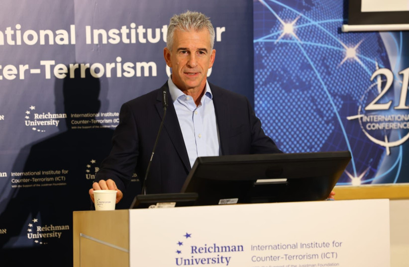  Mossad head David Barnea at the ICT conference at Reichman University, September 12, 2022. (credit: INTERNATIONAL INSTITUTE FOR COUNTER TERRORISM, REICHMAN UNIVERSITY)