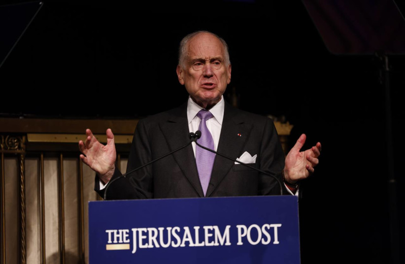  Ron Lauder at the Jerusalem Post Conference in New York, September 12, 2022 (photo credit: MARC ISRAEL SELLEM)