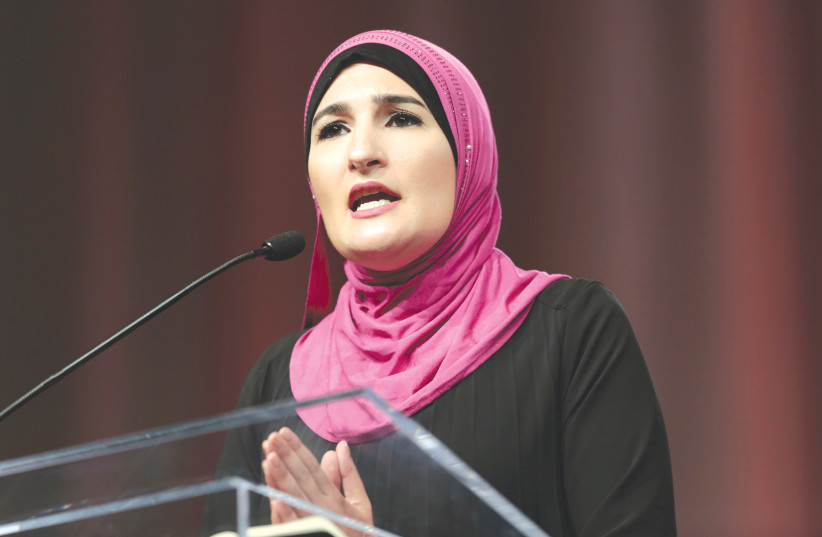 LINDA SARSOUR’S MPower group and Jewish Voice for Peace have led a campaign to demonize Amazon and Google over their contribution to Israeli ‘apartheid.’ (photo credit: REBECCA COOK/REUTERS)