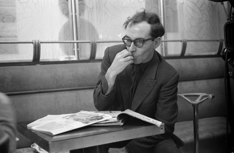 The director Jean-Luc Godard in 1965. (photo credit: JACQUES HAILLOT/SYGMA/SYGMA VIA GETTY IMAGES)