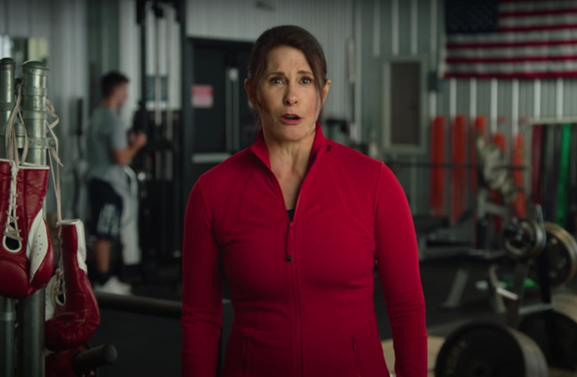  A campaign video shows Lisa Scheller working out in a boxing gym. (credit: YOUTUBE SCREENSHOT/JTA)